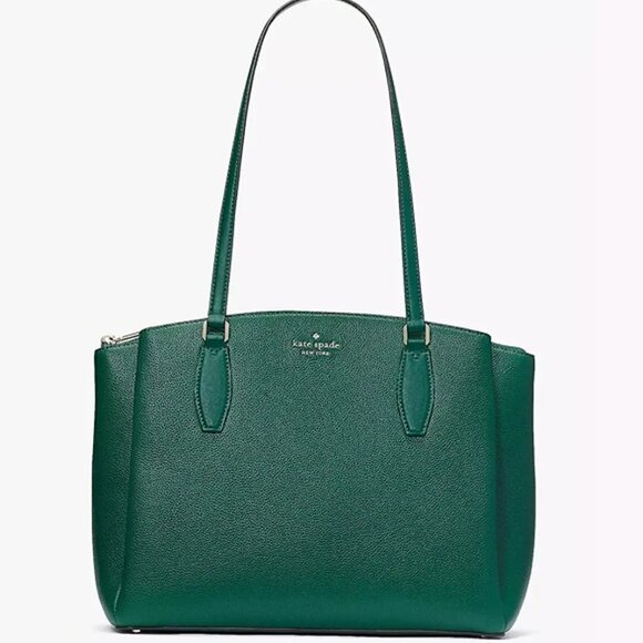 Kate Spade Monet Large Triple Compartment Tote Deep Jade